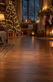 Christmas stage for your AI rap video